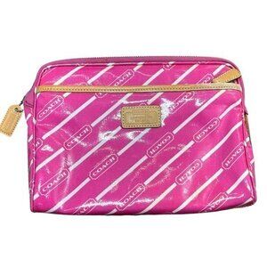 Vintage Coach Hot Pink Cosmetics Bag